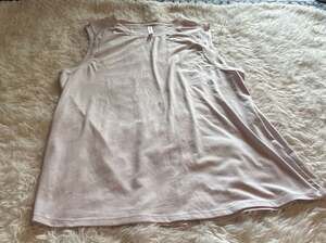Fabletics Pink Tie-Back Mesh Panel Muscle Workout Tank Top Size Medium